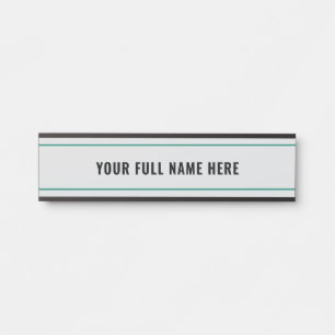 Exemple de plaque de porte avec nom personnalisé -
