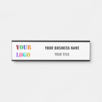 Exemple de plaque de porte de bureau pour votre en