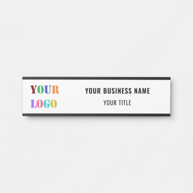 Exemple de plaque de porte de bureau pour votre en (Devant)
