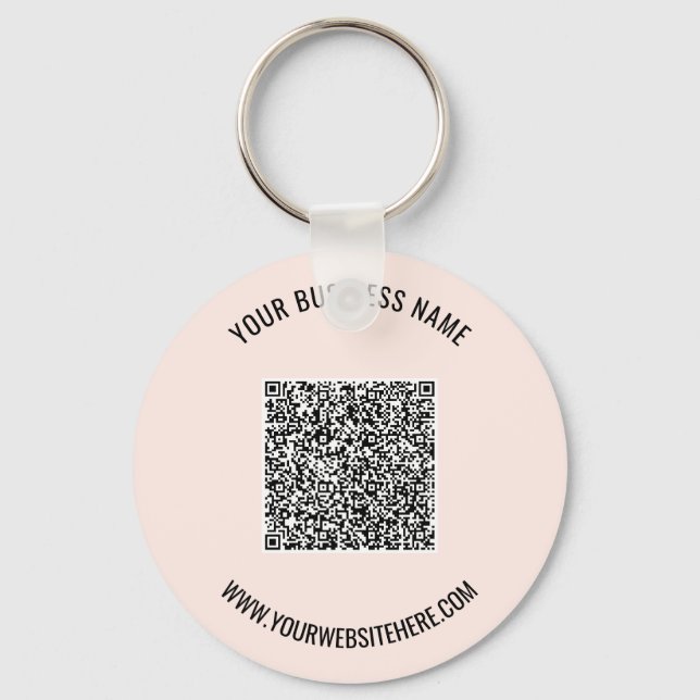 Exemple de porte-clés à code QR promotionnel perso (Recto)