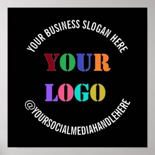 Exemple de poster promotionnel avec logo d'entrepr