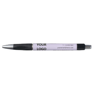 Exemple de stylo de logo d'entreprise avec texte p