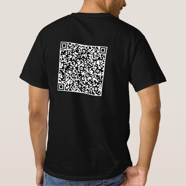 Exemple de T-Shirt à Code QR personnalisé (Dos)