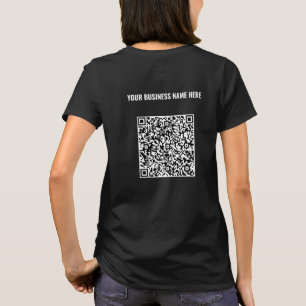 Exemple de T-Shirt d'affaires avec QR Code et Text