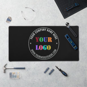 Exemple de tapis de bureau personnalisé avec texte