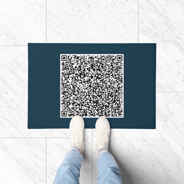 Exemple de tapis de porte avec code QR de concepti (Intérieur)