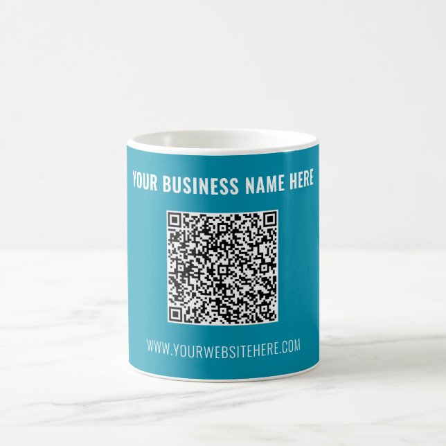 Exemple de tasse à café avec code QR marqué promot (Centre)