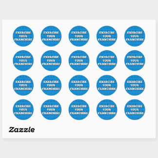 Exercez votre franchise Stickers BLUE DEMOCRAT