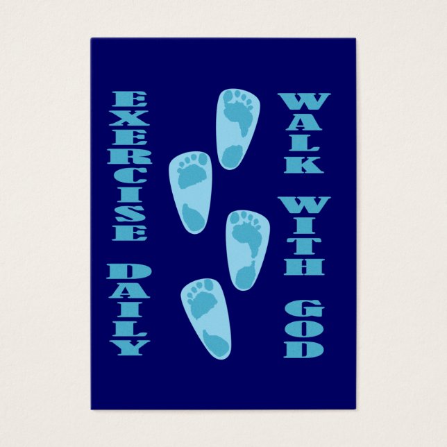 Exercice Daily - Marcher avec Dieu Carte de visite (Devant)