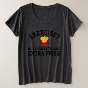 Exercice Extra French Fries Lazy Exercice Funny