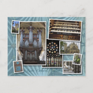Exeter Cathedral, Royaume-Uni - carte postale mont