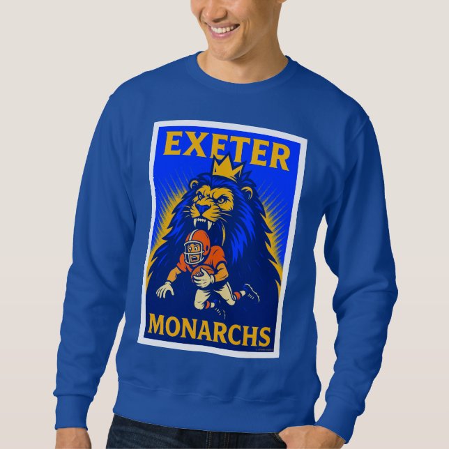 Exeter Monarchs sweatshirt classique. (Devant)