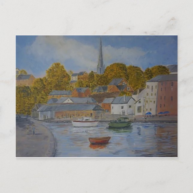 Exeter Quay avec bateaux Cartes postales (Devant)