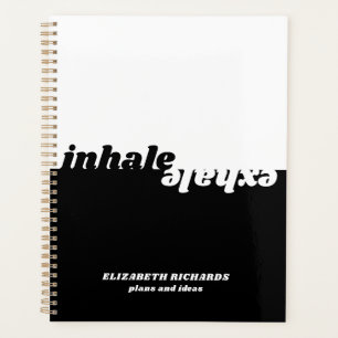 Exhale d'inspiration moderne citation typographie 