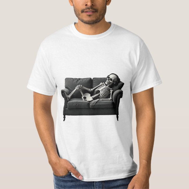 Existence épuisante T-shirt squelette (Devant)