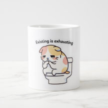 Existing Is Exhausting Funny Coffee Mug