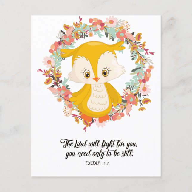 Exode 14:14, verset de la Bible (Devant)