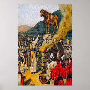 Exode 32 Le péché d'Idol affiche du culte