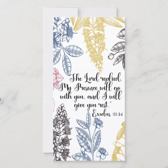 Exode 33:14, Bible Verse Signet (Devant)