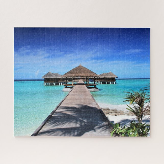 Exotic Beach Photo Jigsaw Puzzle Vacances été (Horizontal)