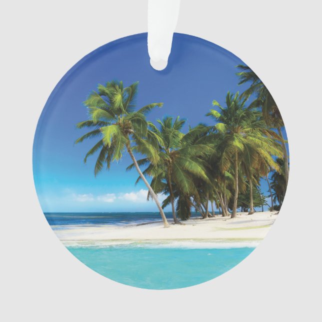 Exotic beach throw pillow (devant)