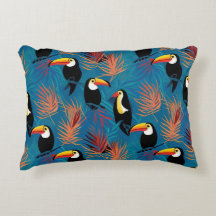 Exotic Toucan Coussin Vibrant Tropical Bird Motif