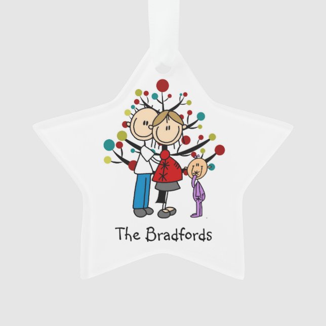 Expectant Couple Jeune Fille Ornament de Noël (devant)