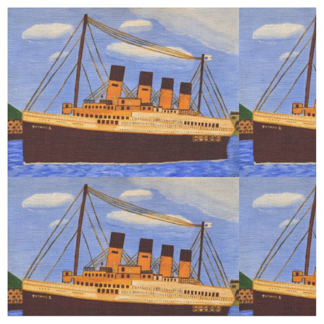 Expédier tissu de coton Titanic  (Fermer)