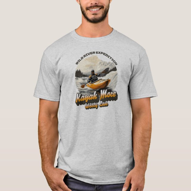 Expédition de Wild River, T-shirt Kayaking (Devant)