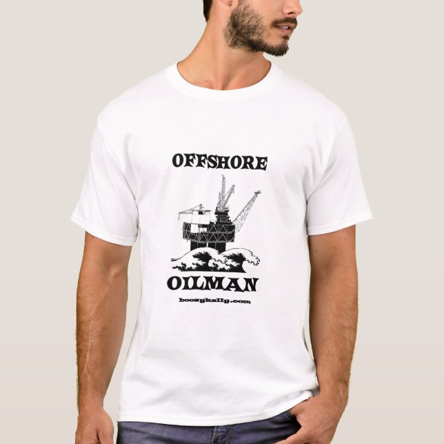 Expert pétrolier en mer, T-shirt de gisement de (Devant)