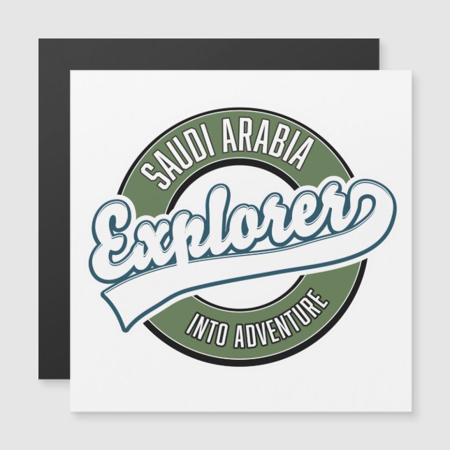 explorateur d'Arabie saoudite dans le logo d'avent (Devant / Derrière)