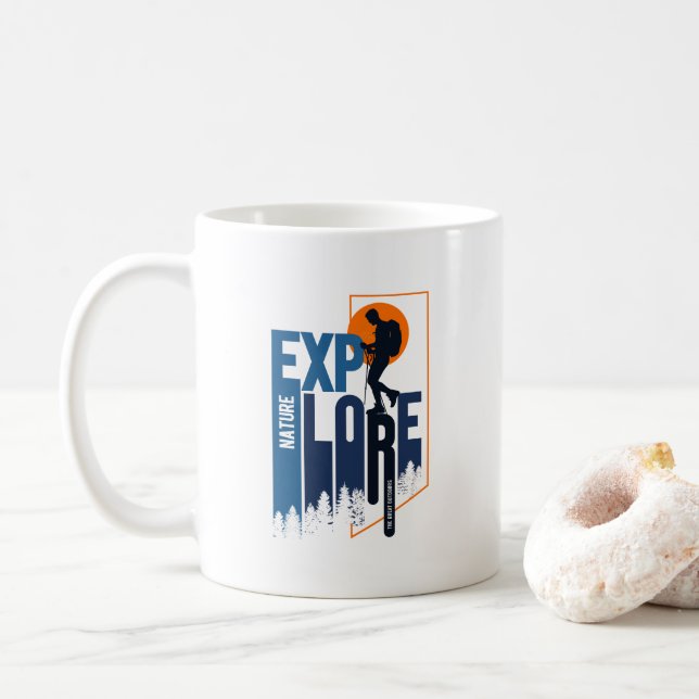 Exploration de la nature | Hommes- 11# Mug Classiq (Avec donut)