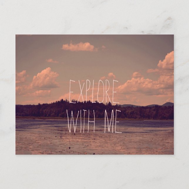 Explorer avec ma carte postale (Devant)