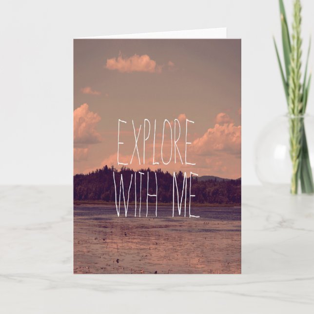 Explorez avec moi la carte de voeux (Devant)
