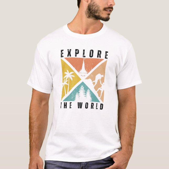 Explorez le Monde T-Shirt – Tee-shirt d'Aventure d (Devant)