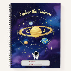 Explorez l'univers - Couverture Carnet astronomiqu