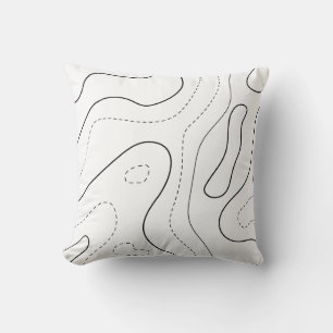 Explorez, Rêvez, Décorez : Coussin à base de carte