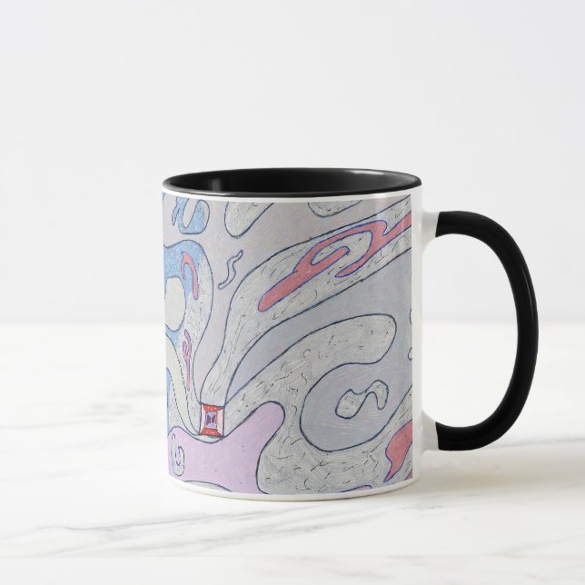 Explosion dans l'espace, Mug d'art Abstrait (Droite)