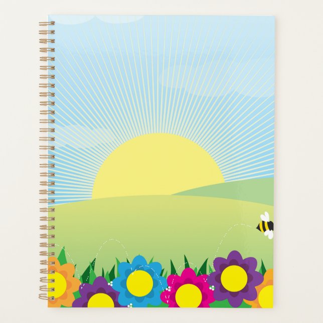 Explosion de soleil dans une prairie printanière a (Devant)