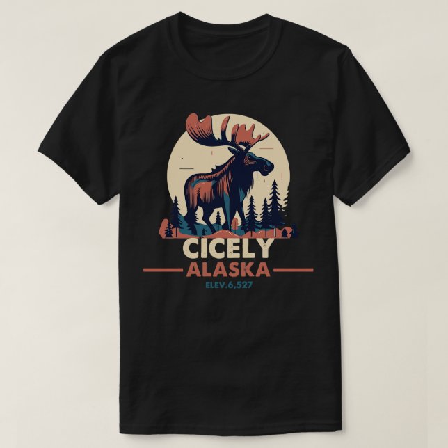 Exposition nord Cicely Alaska TShirt 3 (Design devant)