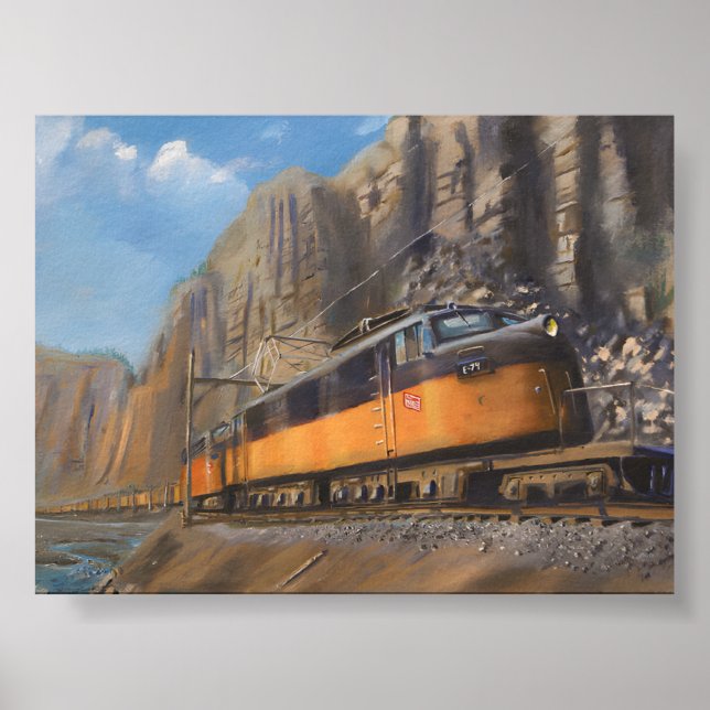 Express à hier : affiche nostalgique sur le chemin (Devant)