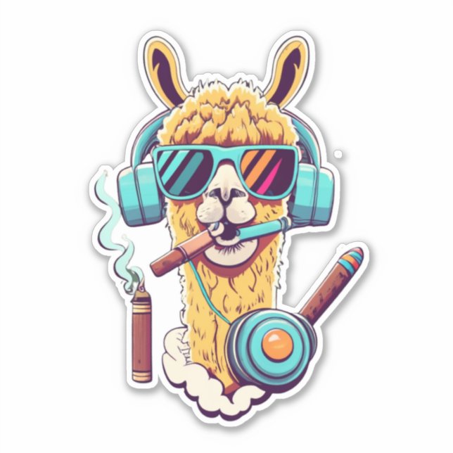 Express avec Stickers Llama Vinyl (Devant)