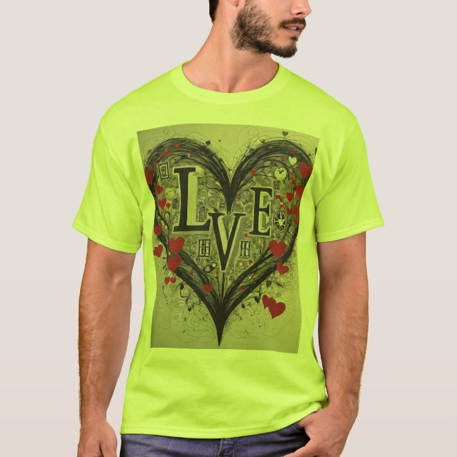 Express Votre Amour avec T-Shirts Design Unique" (Devant)