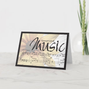 Express vous-même avec le carte pour notes de