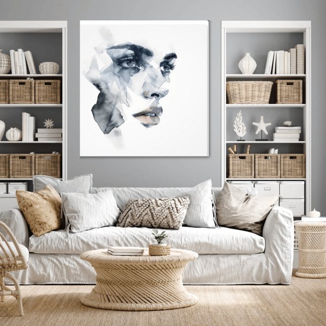 Expressionnisme Abstrait Portrait de femme Photo (Créateur téléchargé)