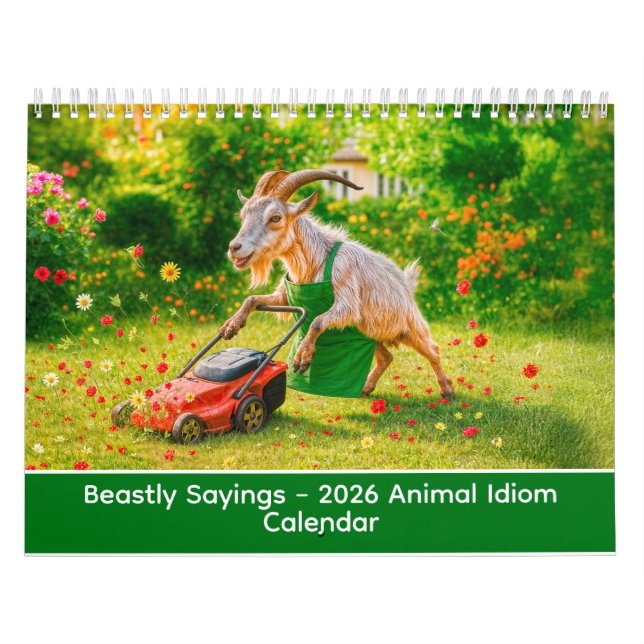 Expressions Bestiales – Calendrier 2026 des Idiome (Protection)