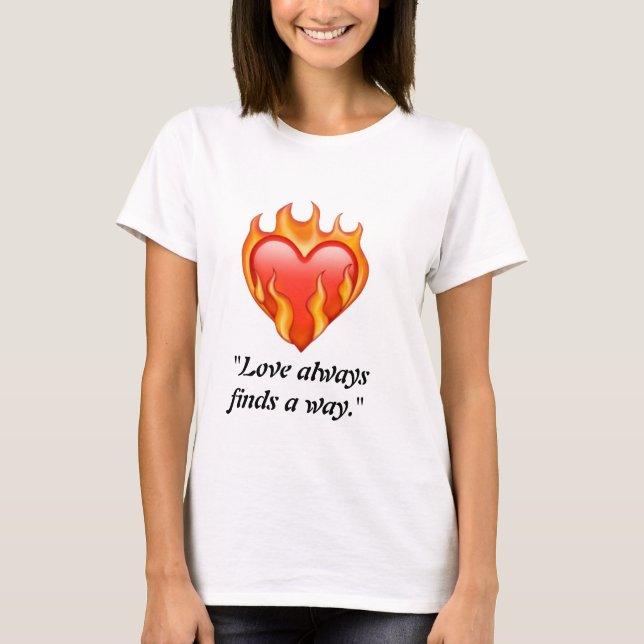 "Expressions d'amour : T-shirts ornés de coeur (Devant)