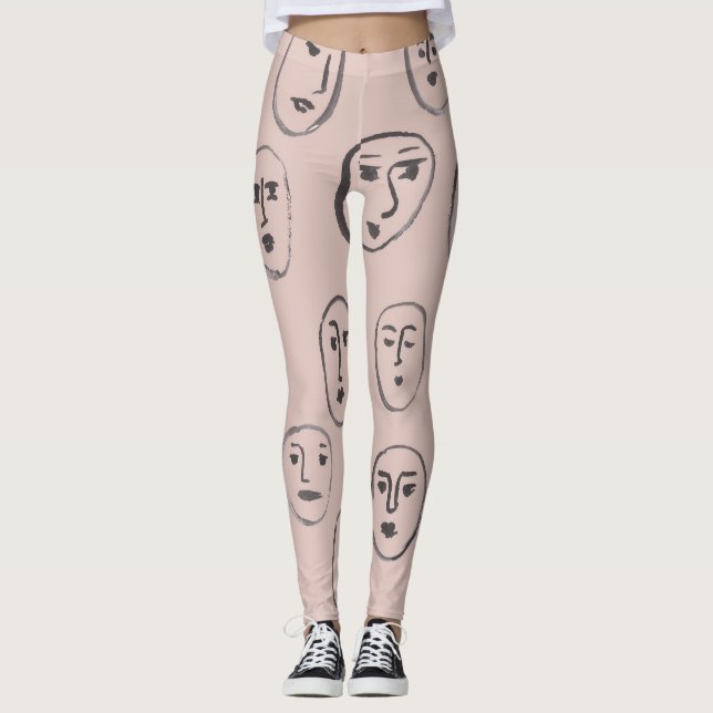 Expressions de faces Leggings (Devant)