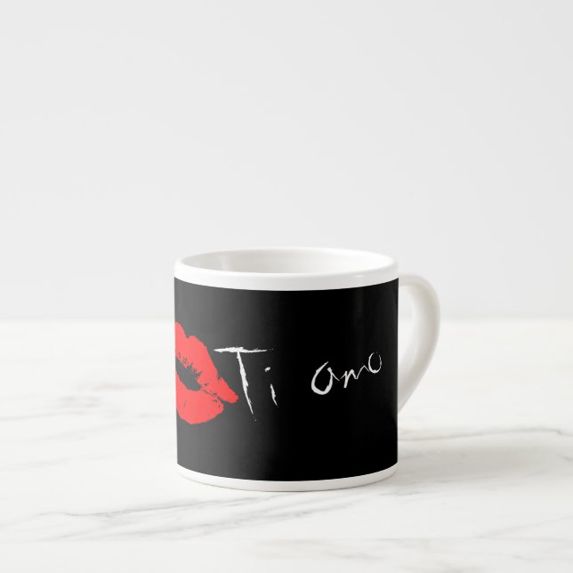 Expresso Amour d'AMO de Ti vous dans la tasse de café (Devant droit)