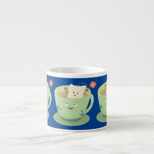 Expresso Bande dessinée de la tasse de thé mignonne humour